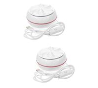 Mikikit 2pcs Mini Washing Machine Portable Washer Dorm Sock Washer Travel Laundry Cleaner