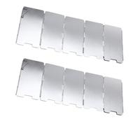 Mikikit 2pcs Mini Windproof Camping Stove Windscreens Pins, 9pcs Outdoor Burner Wind Shield Set for Hiking and Camping Cookware Accessories