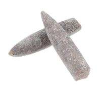 Mikikit 2pcs Natural Belemnite Specimen Mineral for Geology Education and Paleontology Study Ancient Belemnite Models for Classroom Display and Collection Gift