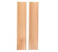 Mikikit 2pcs Natural Wood Rolling Pin Holder Cradle for Pasta Roller Pin Organizer Rack Baking Roller Base Suitable for Kitchen Utensils Spoon and Fork Rest