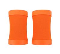 Mikikit 2pcs Orange Elbow Pads for Doing Planks and Push Ups, Non-slip Soft Yoga Mat Cushions with Wrist Support, Fitness Protection Gear for Home Exercise and Gym Use
