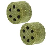 Mikikit 2Pcs Organic Hay Chew for Rabbits and Small Pets Natural Molar Teething for Hamsters Guinea Pigs Suitable for Indoor and Outdoor Play