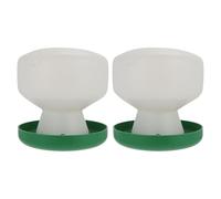 Mikikit 2pcs Plastic Bird Water Holder for Parrots and Pet Birds, Easy to Install Automatic Water Feeder for Cage Use, Prevents Pets from Biting
