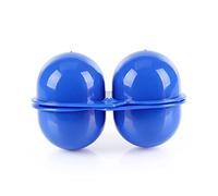 Mikikit 2pcs Portable Egg Carton Plastic Egg Storage Container for Safe Cups for Easter Camping Travel