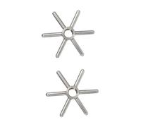 Mikikit 2pcs Professional Bottle Rinser Fitting for Bar Use Creative Rinser Part for Glass Washer Stainless Steel Cup Cleaner Accessory