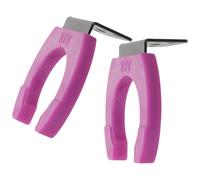 Mikikit 2pcs Purple Microphone Wall Mount Hangers for Handheld Wireless Microphones Iron and Rubber Material Protective and Space-saving Holder Hooks for Home or Ktv