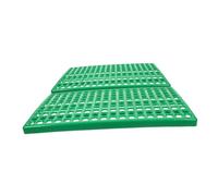 Mikikit 2pcs Rabbit Cage Mat Waterproof Plastic Bunny Foot Pads 30x50cm Small Animal Floor Mats for Rabbits Chinchillas and Guinea Pigs