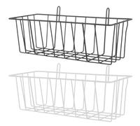 Mikikit 2pcs Rabbit Hay Feeder Hanging Holder for Small Animals, Iron Metal Rack with Simple Design, Convenient to Add Food, Daily Use Holder for Household Bunny Cage