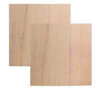 Mikikit 2pcs Rectangular Unfinished Wooden Plank 0.47 Inch Thickness Khaki Wood Board for Wardrobe Layering and Furniture Restoration Wood Projects with Enhanced Carrying Capacity and Even