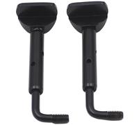 Mikikit 2pcs Removable Chin Rest Screws Violin Chin Rest Clamp Metal Easy to Install Stylish Appearance 3/4 4/4 Specification Music Tools for Friends Who Love Stringed Musical Instruments
