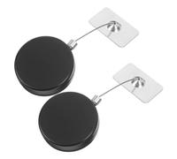 Mikikit 2pcs Retractable Cable Padlock with Remote Control, Heavy Duty Steel Wire Security Lanyard Lock 1m Long Cable for Anti-Lost and Theft Protection, Remote Security Cord for Home and Travel