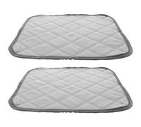 Mikikit 2pcs Reusable Washable Dog Pee Pads 30x30cm Grey Pet Cage Liners for Hamster Guinea Pig Bedding Small Animal Cage Accessories