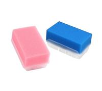 Mikikit 2pcs Sensory Training Massage Brush Medical Sponge for Touch Therapy and Bathing, Soft Bath Sponge Brush Suitable for Early Education and Sensory Play Random Color Random Color