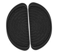 Mikikit 2Pcs Silicone Refrigerator Drip Catcher Tray Simple Design Chic Black Water Dispenser Drip Catcher to Prevent and Collect Fridge Water Leaks Compact 20.9X10Cm Tray for Kitchen Use
