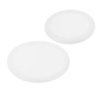 Mikikit 2pcs Stethoscope Replacement Diaphragm Set for Adult and Pediatric Use, White Suspended Design, Medical Stethoscope Parts Compatible with Diagnostic and Screening Applications