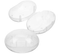 Mikikit 2pcs Storage Box Organizer Lightweight Pp Material High Temperature Resistance Holder Storage Case for Period Cups Travel Use