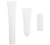 Mikikit 2pcs Travel Empty Flocked Makeup Tube Refillable Cream Container Squeeze Tube