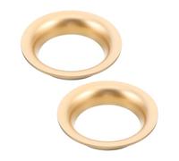 Mikikit 2pcs Tweeter Speaker Ring with Elegant Gold Appearance, Plastic Decorative Trim Ring for Car and Home Audio Systems, Protective Cover that Reduces Vibration Interference