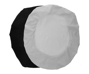Mikikit 2pcs Universal Toilet Tank Lid Stretch Cover with Elastic Edge, Soft Washable Polyester Bathroom Tank Protector in Dark Grey and Black for Standard Toilets