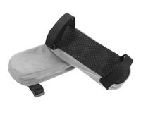 Mikikit 2pcs Universal Wheelchair Armrest Pads Replacement Cushions Gray Foam Arm Rests for Mobility Scooters and Office Chairs Elbow Support Accessories