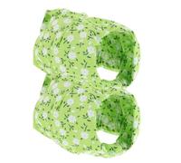 Mikikit 2pcs Washable Guinea Pig Diapers for Small Pets, Replaceable Soft Absorbent Tiny Animal Diapers Flower Pattern, Suitable for Squirrels and Rabbits, L Size for Outdoor Use