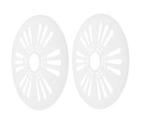 Mikikit 2pcs Washing Machine Spinner Cap Replacement, Abs Plastic, White, Universal Fit, Easy Installation, Safe Drying, 24cm, for Washer Dryer