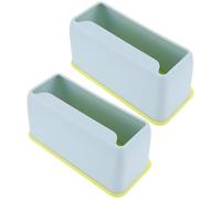Mikikit 2pcs Wear-resistant Plastic Scooper Stand for Cat Litter Scoop Holder, Convenient Household Litter Tray Accessory Base for Cat Poop Scooping and Storage