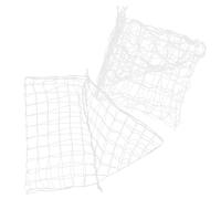 Mikikit 2pcs White Soccer Goal Replacement Nets 1.8x1.2m High Impact Polypropylene Fiber Netting for Professional Fit Training and Match Play Suitable for Youth and Adults