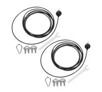 Mikikit 2sets Fitness Pulley Replacement Rope for Home Exercise Machine