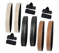 Mikikit 3 Pairs Elastic Shoe Straps for High Heels, Replaceable Stretchy Pu Shoe Laces, Chic and Elegant Design to Keep Heels in Place and Prevent Slipping