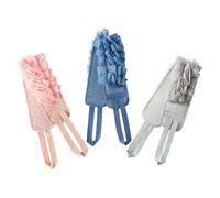 Mikikit 3 Pcs Lightweight Exfoliating Back Scrubber Made of Soft Gauze Double-Sided Body Scrubber for Shower Bathing Accessories Suitable for Home and On-the-go Use