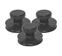 Mikikit 3 Pcs Rubber Suction Cups for Sound Bowl Handle Compact Easy Attach Lightweight for Singing Bowl Meditation Use
