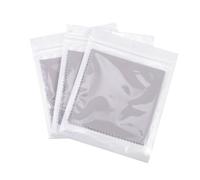 Mikikit 3 Pieces 20x20cm Light Grey Microfiber Musical Instrument Cleaning Cloths, Piano and Violin Polishing Wipes for Guitar, Bass, and General Instrument Care