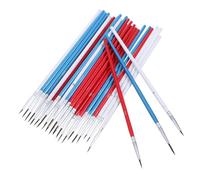 Mikikit 30pcs Nylon Paint Brush Set for Watercolor Painting Fine Tip Liner Brushes with Soft Bristles Variety for Detailed Artworks Portable Professional Art Supplies for Artists and