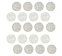 Mikikit 30pcs Plastic Planner Discs with Heart Hole, Well Polished and Flexible Binder Discs for Home and Office Use, Rounded Shape, Fresh and Chic Style