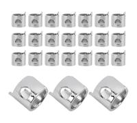 Mikikit 30Pcs Sewing Thread Guide Bar Metal Rings Polished Finish for Flat Sewing Machines Easy Installation and Smooth Threading for Delicate Materials