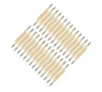 Mikikit 35pcs Mini Wooden Short Pencils 10cm with Eraser Natural Color Small Log Pencils for Drawing Drafting School and Office Use