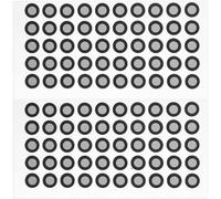 Mikikit 3d Scanning Marking Stickers with Reflective Film for Accurate Reference Points, Pet Material, Black Colour, Lightweight Design, Suitable for Inspection and Reverse Engineering,