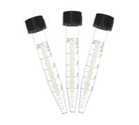 Mikikit 3pcs 10ml Glass Centrifuge Tubes with Screw Cap, Graduated Pointed Bottom Test Tubes Set for Laboratory Science Experiments and Sample Storage