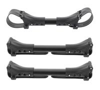 Mikikit 3pcs Adjustable Baby Stroller Connector for Twin Strollers, Lightweight Waterproof Aluminum Pushchair Connectors Universal for Baby Cart Use During Travel and Theme Parks