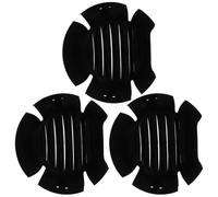 Mikikit 3pcs Black Universal Safety Helmet Insert Liners Bump Cap Inner Padding for Industrial Hard Hat and Baseball Work Caps