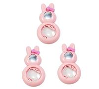 Mikikit 3pcs Camera Selfie Mirror Self-portrait Mirror Selfie Lens for Instant Film Stylish Rabbit Design