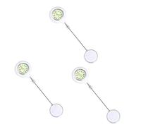 Mikikit 3pcs Clip Watch Badge Reel for Women Men Students Professionals Clinic Use Luminous Fob Pocket Watch