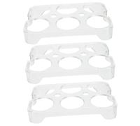 Mikikit 3pcs Egg Cartons Egg Holder Storage Container for Family Pasture Chicken Farm Refrigerator Storage for Kitchen Organization