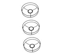 Mikikit 3pcs Iron Lamp Shade Bracket for DIY Pendant Light Round Support Frame for Small Bedside Lamp Boho Light