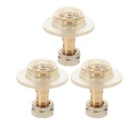 Mikikit 3pcs Life Jacket Valve Cores Spare Pack with Copper Nozzle, Valve Core Replacement for Inflatable Life Vests and Buoys, Easy Install Inflation Accessory for Water Sports Safety