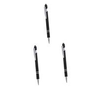 Mikikit 3pcs Metal Multi-function Pen for Handwriting and Touchscreen Use Capacitive Pen Tip for Smooth Writing Tablets and Phones Design for Everyday Use