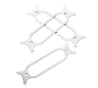 Mikikit 3pcs Metal Single Coil Pickup Rings for Electric Guitars Hole Spacing Replacement Pickup Border Frames to Prevent Scratches