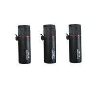 Mikikit 3pcs Mini Pocket Monocular Telescope Optical Tourism Scope Focus Telescope for Compact Binoculars for Adults Astronomy