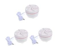 Mikikit 3pcs Mini Travel Washing Machine Portable Washing Machine Spin Dryer Automatic Personal Washer for Laundry Cleaning The Go Camping Business Trips